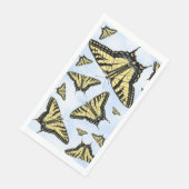 Yellow Swallowtail Butterflies Pattern on Blue Sky (コーナー)