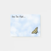 Yellow Swallowtail Butterfly Blue Sky Personalized ポストイット (正面)