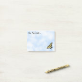 Yellow Swallowtail Butterfly Blue Sky Personalized ポストイット (デスク上)