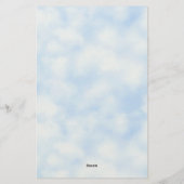 Yellow Swallowtail Butterfly Blue Sky Personalized 便箋 (裏面)