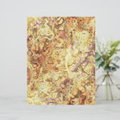 Yellow Swirly Marble Scrapbook Paper 2-Sided Page (スタンド正面)