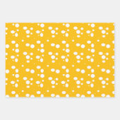 Yellow Swiss Cheese Pattern with Holes ラッピングペーパーシート (正面2)