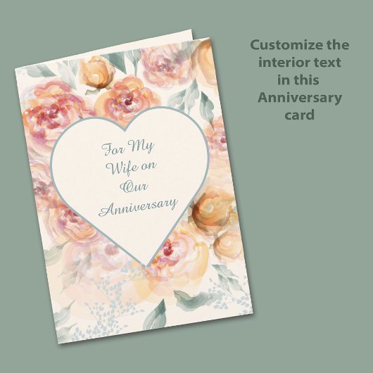 Yellow, Tangerine and Cream Roses Anniversary Card シーズンカード