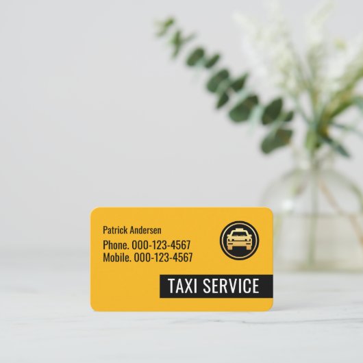 Yellow Taxi Black Tab Driving 名刺 (スタンド正面)