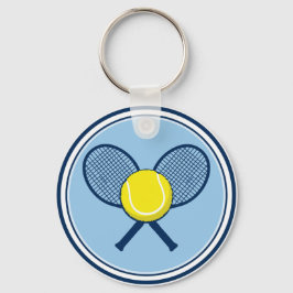Yellow Tennis Ball Racket Keychain キーホルダー