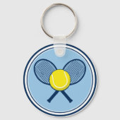 Yellow Tennis Ball Racket Keychain キーホルダー (裏面)