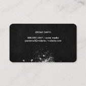 Yellow Texture | Brushed Expressive Artistic 名刺 (裏面)