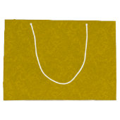 Yellow textured surface with  swirling pattern ラージペーパーバッグ (裏面)