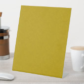 Yellow textured surface with  swirling pattern 台座サイン (インサイチュ)