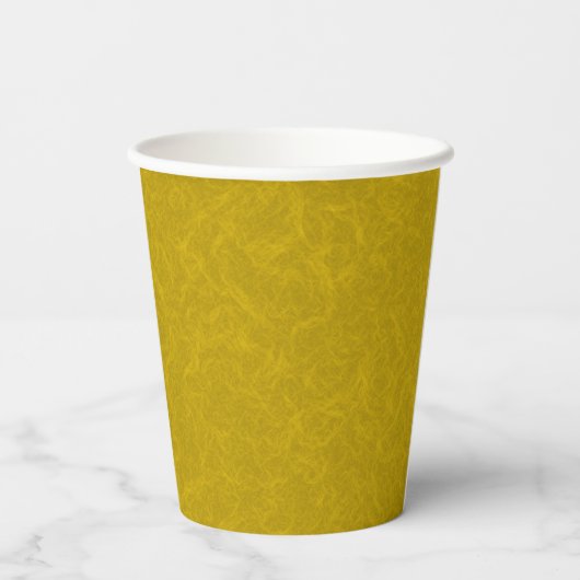 Yellow textured surface with  swirling pattern 紙コップ (裏面)