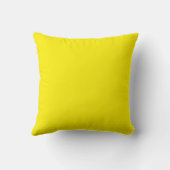 Yellow Throw Pillow with Thank You Text クッション (裏面)