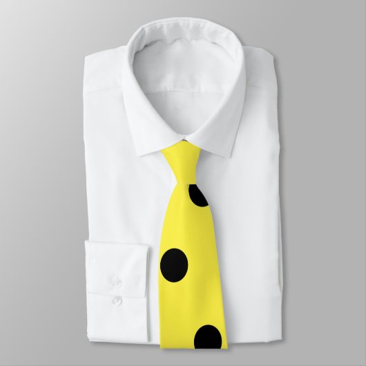 Yellow Tie with Black Dots - Man with Hat Costume ネクタイ (タイ)
