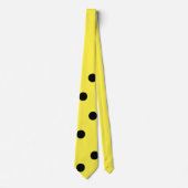 Yellow Tie with Black Dots - Man with Hat Costume ネクタイ (正面)