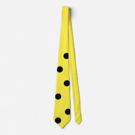 Yellow Tie with Black Dots - Man with Hat Costume ネクタイ