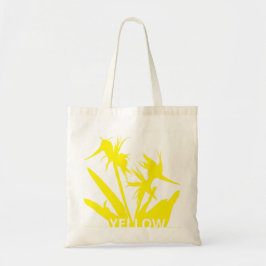 YELLOW - Tote bag con Flor del paraiso amarillo トートバッグ