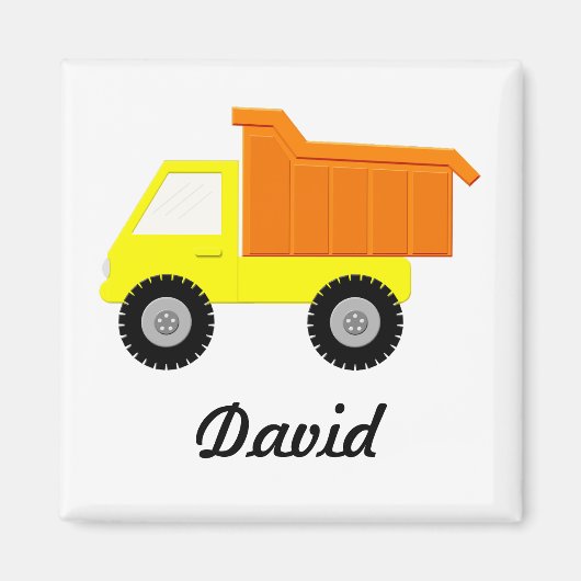 Yellow Toy Truck マグネット (正面)