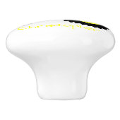 Yellow Tractor Design Personalised セラミックノブ (側面)