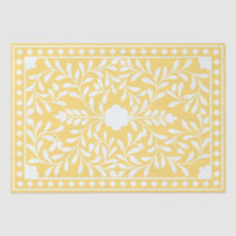 Yellow Traditional Bone Inlay Decoupage Paper