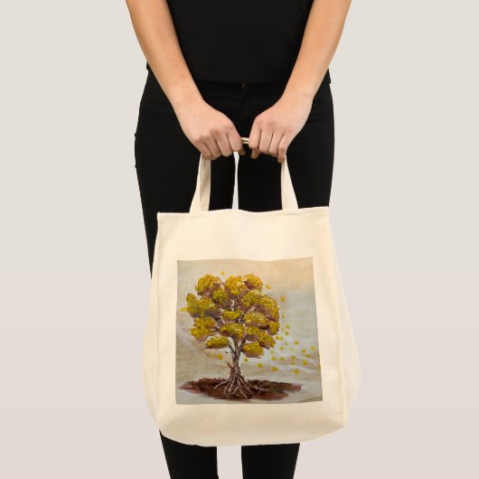 Yellow tree トートバッグ (正面(商品))
