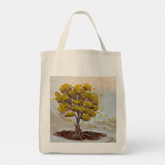 Yellow tree トートバッグ (裏面)