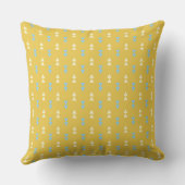 Yellow Triangles Pillow クッション (裏面)