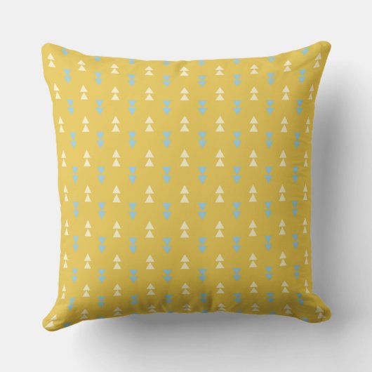 Yellow Triangles Pillow クッション (裏面)