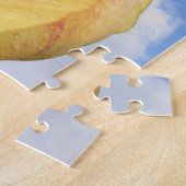 Yellow Tulip Flower On Blue Sky     ジグソーパズル (側面)