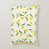 Yellow Tulip Pattern アクセントクッション (裏面(縦))