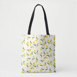 Yellow Tulip Pattern  トートバッグ