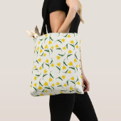 Yellow Tulip Pattern  トートバッグ (クローズアップ)