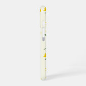 Yellow Tulip Pattern  iPhone 16ケース (左側面)