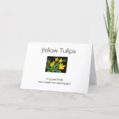 Yellow Tulips カード (裏面)