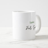 Yellow Tulips ジャンボコーヒーマグカップ (正面右)