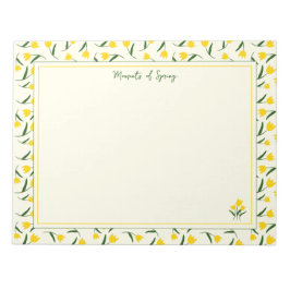 Yellow tulips ノートパッド