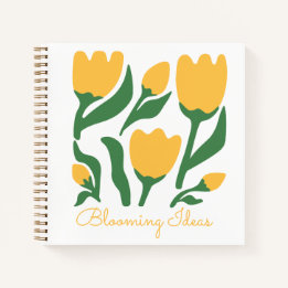 Yellow Tulips Aesthetic Personalized Notebook ノートブック