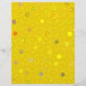 Yellow Twisty Polka Dot Spiral 2-Sided Scrap Paper (正面)