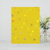 Yellow Twisty Polka Dot Spiral 2-Sided Scrap Paper (スタンド正面)