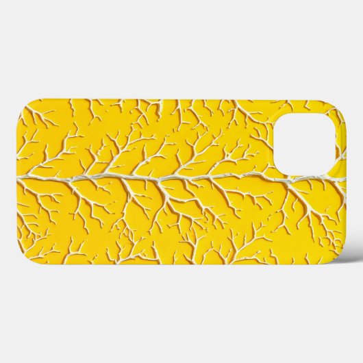 Yellow Vein Texture iPhone Case Bold Style Case-Mate iPhoneケース (裏面 (横))