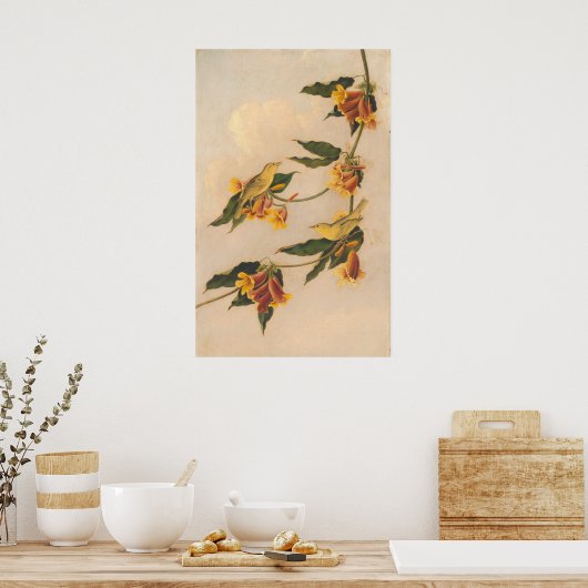 Yellow Warbler - Joseph B. Kidd Fine Art Poster ポスター (キッチン)