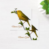 Yellow Warbler “Nature’s Gold” Printed Art Card (デスク)