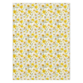 Yellow Watercolor Wildflower Pattern  テーブルクロス (正面)
