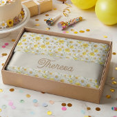 Yellow Watercolor Wildflowers Pattern  薄葉紙