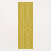 Yellow Waves Pattern Yoga Mat ヨガマット (正面)