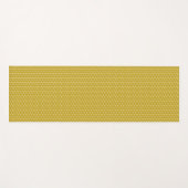 Yellow Waves Pattern Yoga Mat ヨガマット (正面(横))
