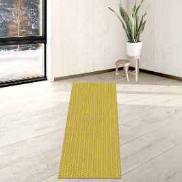 Yellow Waves Pattern Yoga Mat ヨガマット