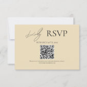 Yellow Where Forever Begins Wedding RSVP Cards (正面)