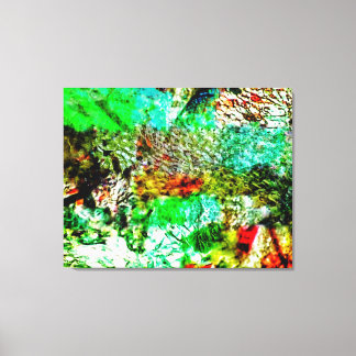 Yellow white abstract Stretched Canvas,Joy calming キャンバスプリント