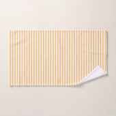  Yellow & White Minimalist Striped Towel Set バスタオルセット (ハンドタオル)