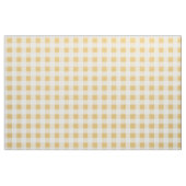 Yellow & White Plaid Gingham ファブリック (ファットクウォーター)