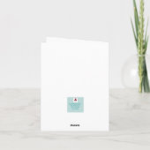 Yellow Wild Poppy Greeting Card サンキューカード (裏面)